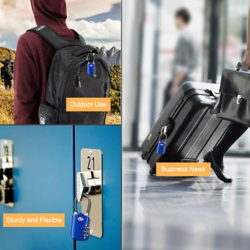 Thumbnail 3 de Diyife TSA Approved Luggage Locks with Flexible Steel Cable – Easy to Set Up
