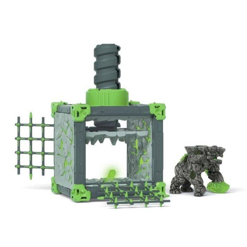 Detalle de Set de Escenario Schleich Eldrador BattleCave Martillador de Piedra con Figura y Cristal