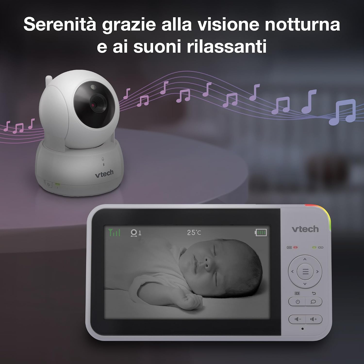 Thumbnail 6 de VTech VM924-2 baby monitor 2 telecamere 5" LCD 👶