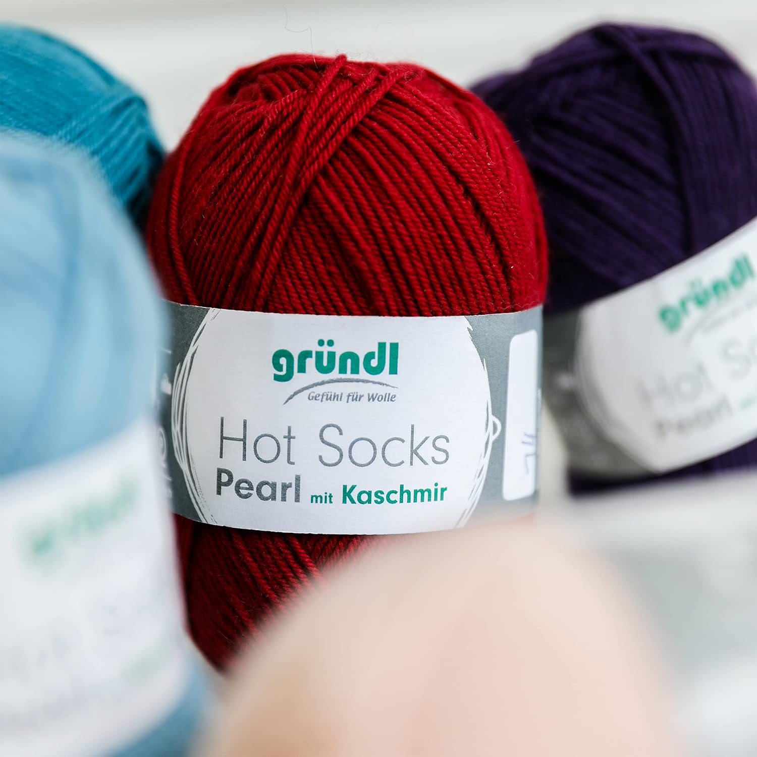 Thumbnail 6 de Gründl Hot Socks Pearl uni – czarna włóczka skarpetkowa, 200 m/50 g