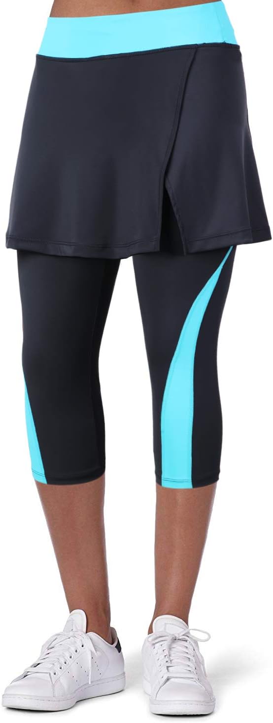 Detalle 2 de ANIVIVO Women's Skirted Leggings, 3/4-Length