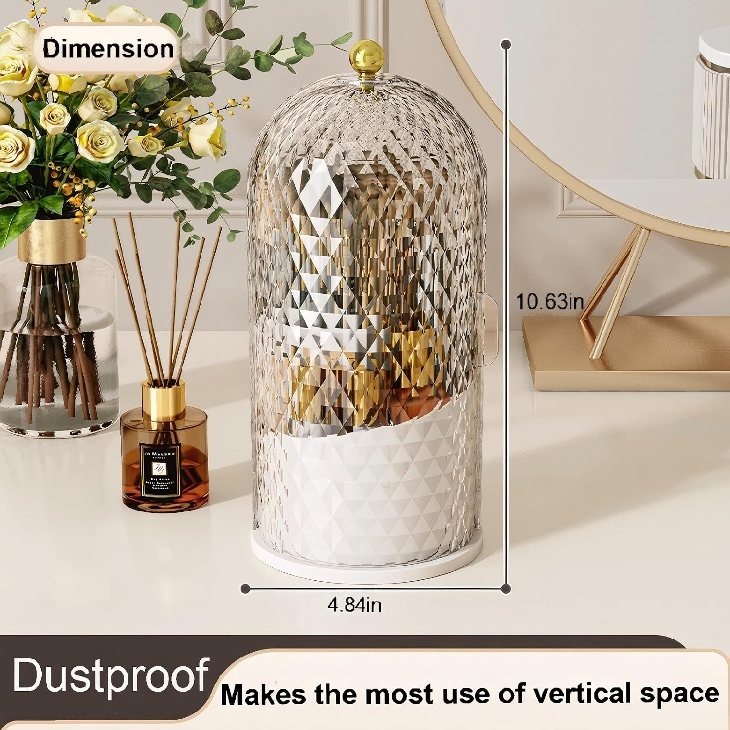 Thumbnail 6 de RONGZHIERK Makeup Brush Holder 360° Rotating