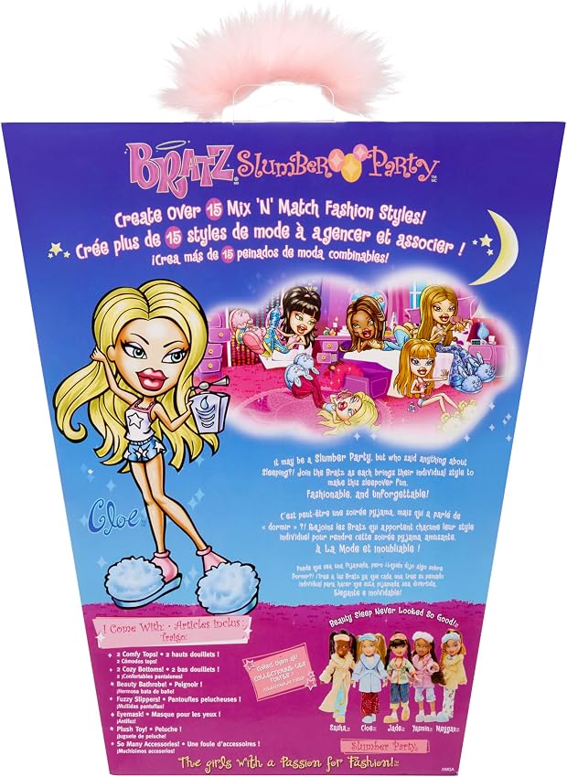 Thumbnail 6 de Bratz Cloe muñeca Slumber Party 1 unidad 🐷