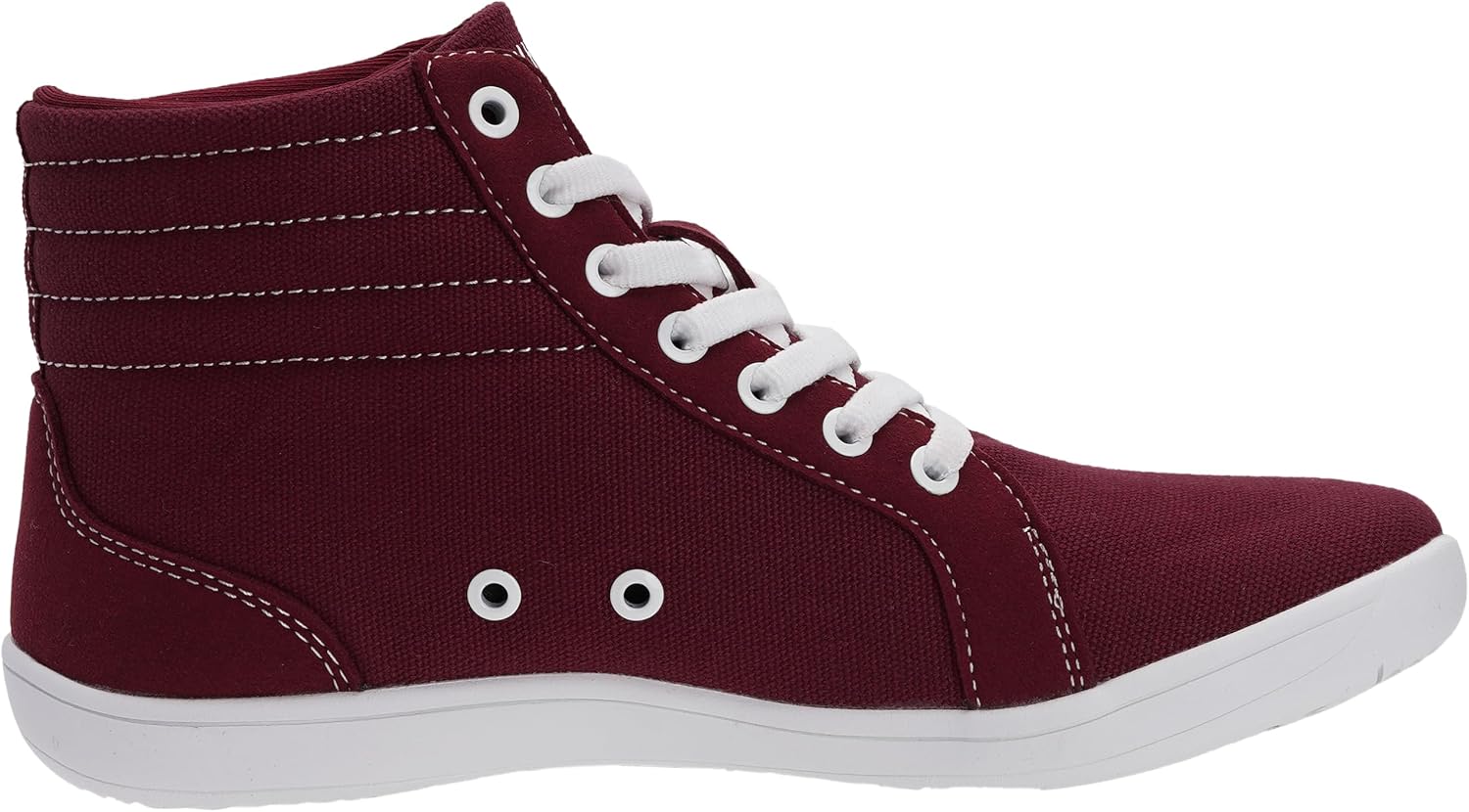 Detalle de WHITIN Women's Wide High-Top Canvas Barefoot Sneakers