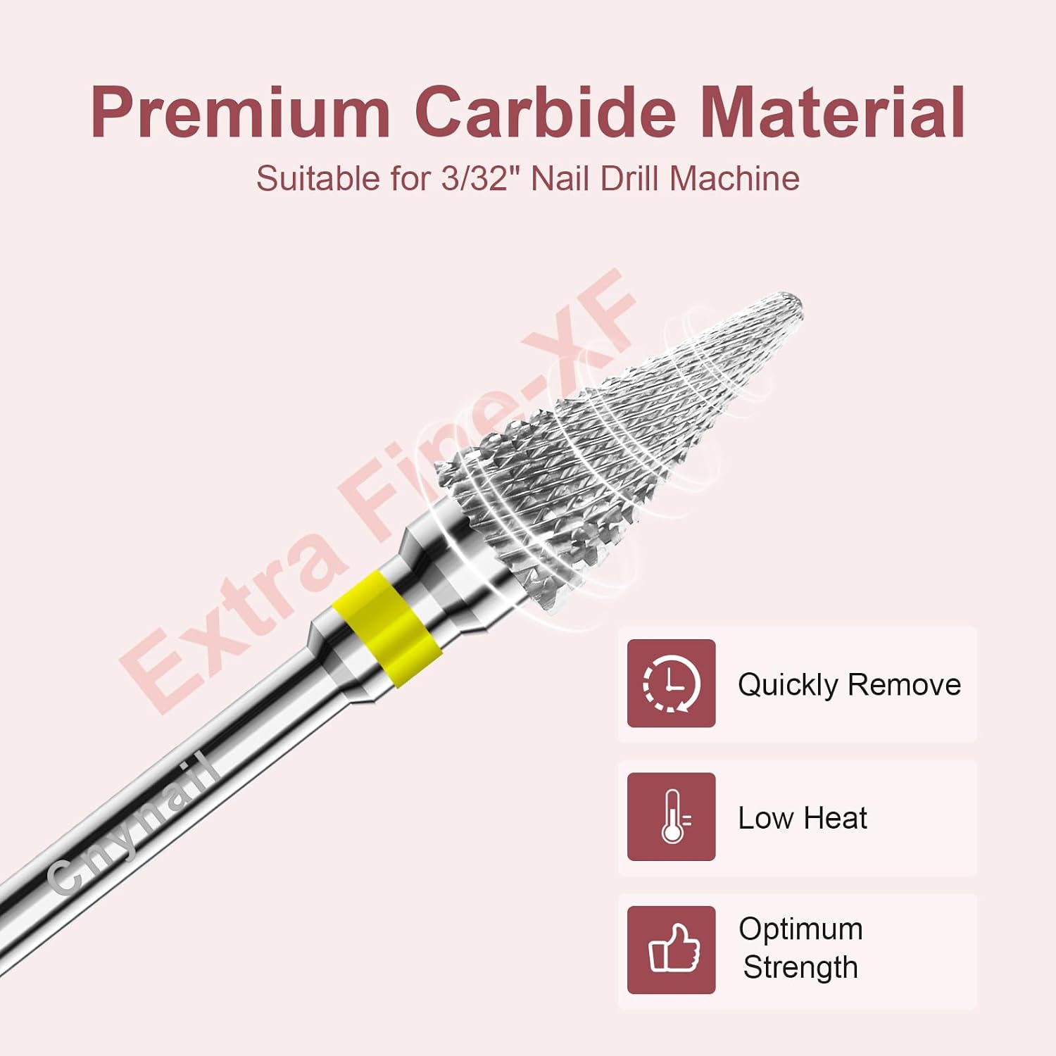 Detalle de Clean Umbrella Carbide Cuticle Cleaner Bit, 3/32-inch
