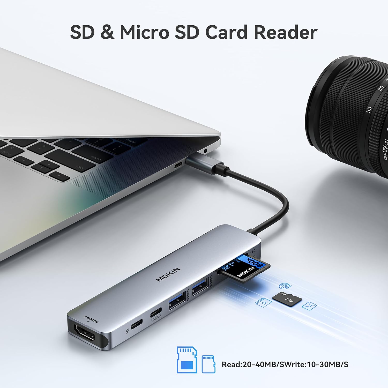 Thumbnail 5 de MOKiN 7‑in‑1 USB‑C Hub with 100W PD and HDMI