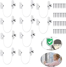 eSynic 10 Pack Window Locks 185mm wire safety for UPVC 🏠