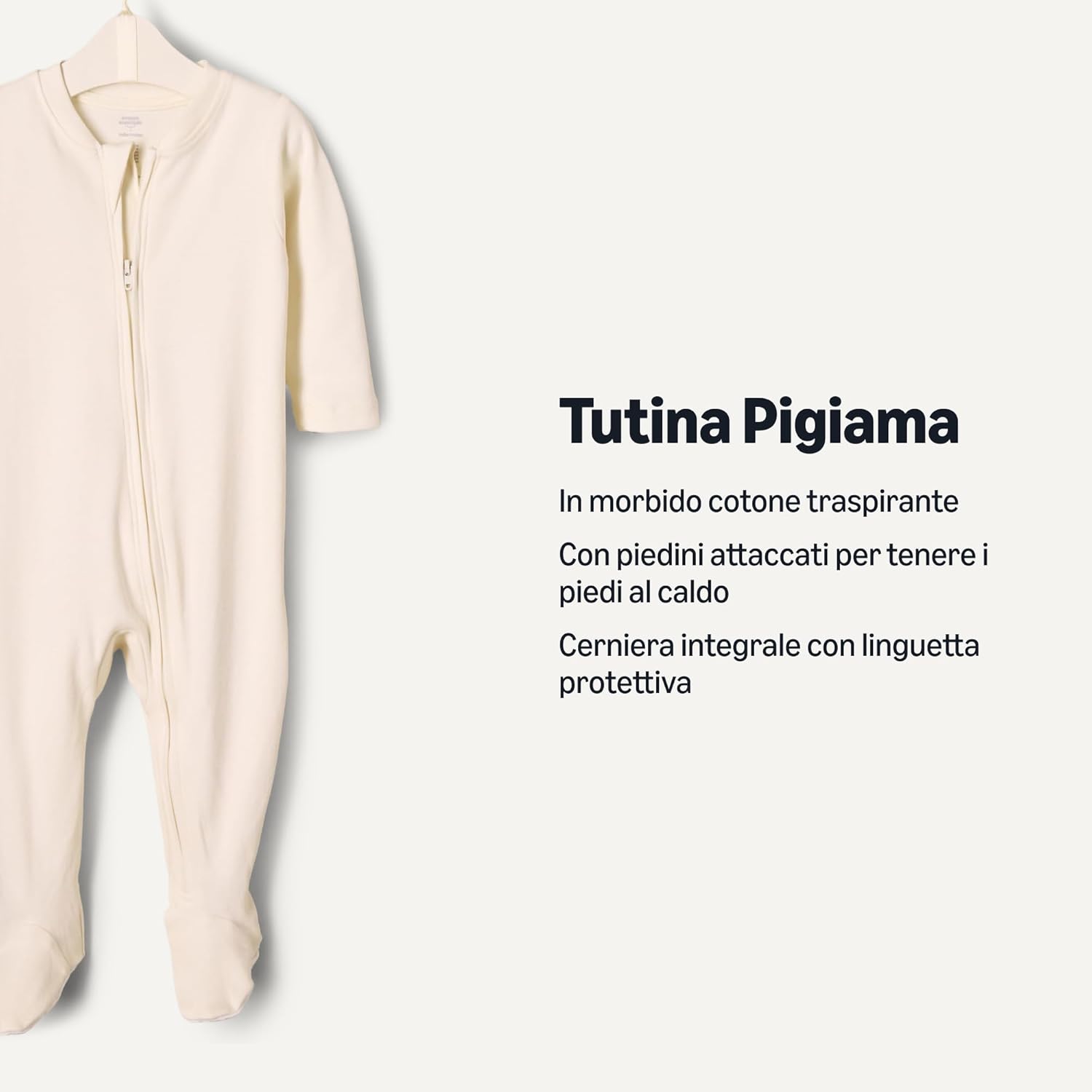 Thumbnail 1 de Amazon Essentials x Sofia Grainge pigiama intero in cotone con calze (confezione da 2) unisex