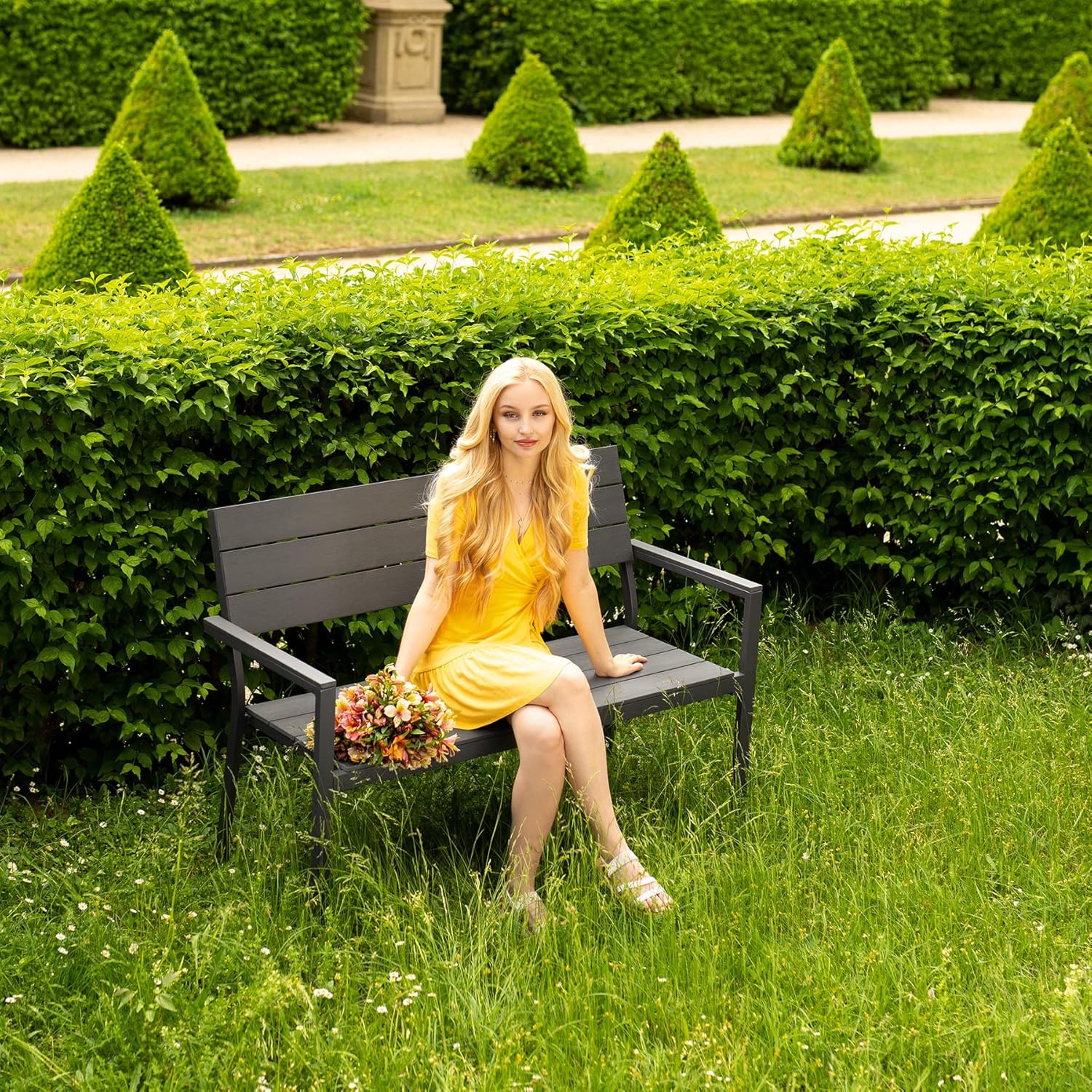 Thumbnail 1 de tectake Banco de Jardín para 2 Personas