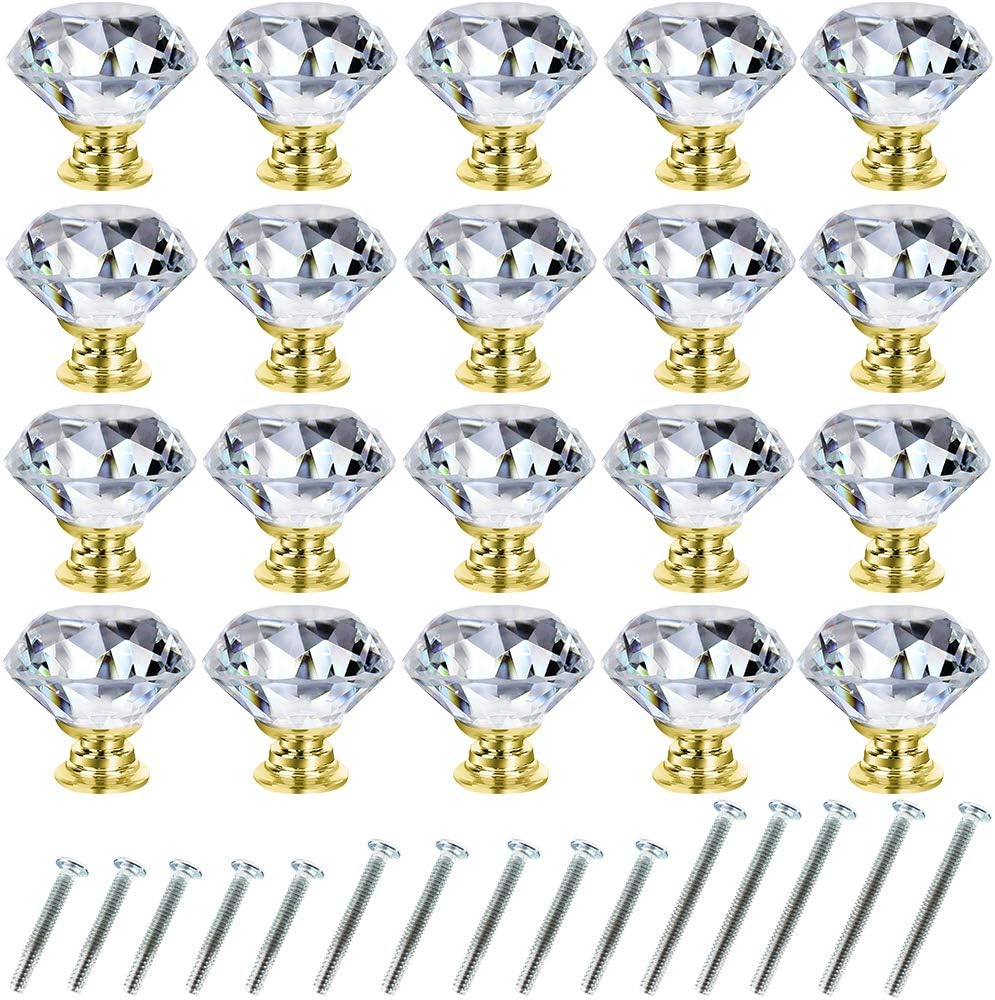 Detalle de NORTHERN BROTHERS Crystal Cabinet Knobs 30mm