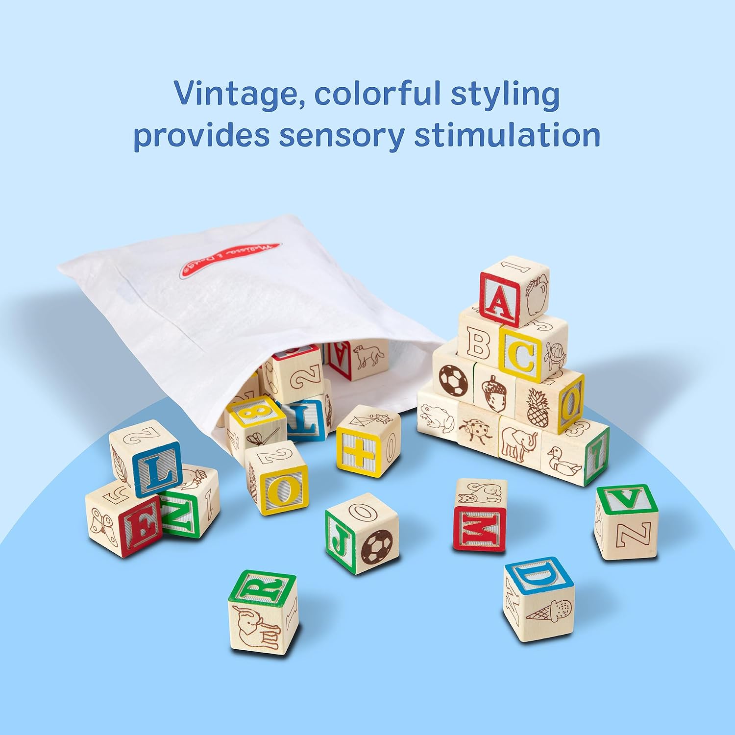 Detalle de Melissa & Doug ABC/123 50-piece blocks
