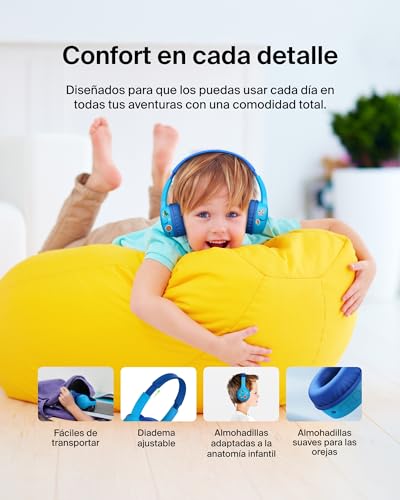 Thumbnail 6 de Belkin SoundForm Mini: auriculares inalámbricos para niños con micrófono, 30 h de autonomía y seguridad de volumen