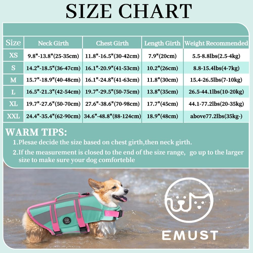 Thumbnail 6 de EMUST Dog Life Vests: Adjustable XS Flotation Jacket for Small Dogs with Enhanced Buoyancy