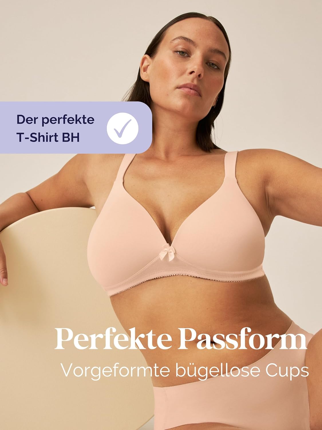 Thumbnail 2 de Naturana® BH Damen ohne Bügel [Cup A-D] mit nahtlosen Cups und gepolsterten Trägern – Komfort trifft Passform