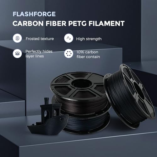 Detalle 2 de FLASHFORGE Filament PETG fibre de carbone 1,75 mm ⚙