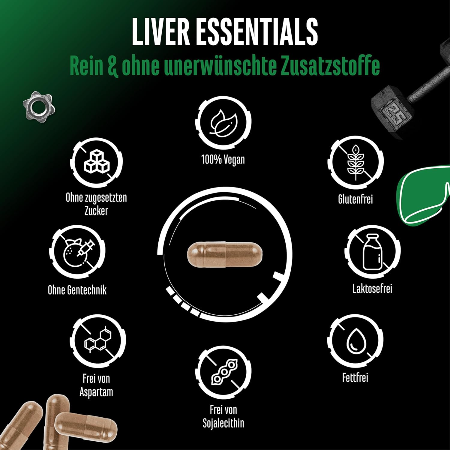 Thumbnail 4 de Liver Essentials – 180 vegane Kapseln mit Leber-Komplex, Mariendistel, Cholin & NAC