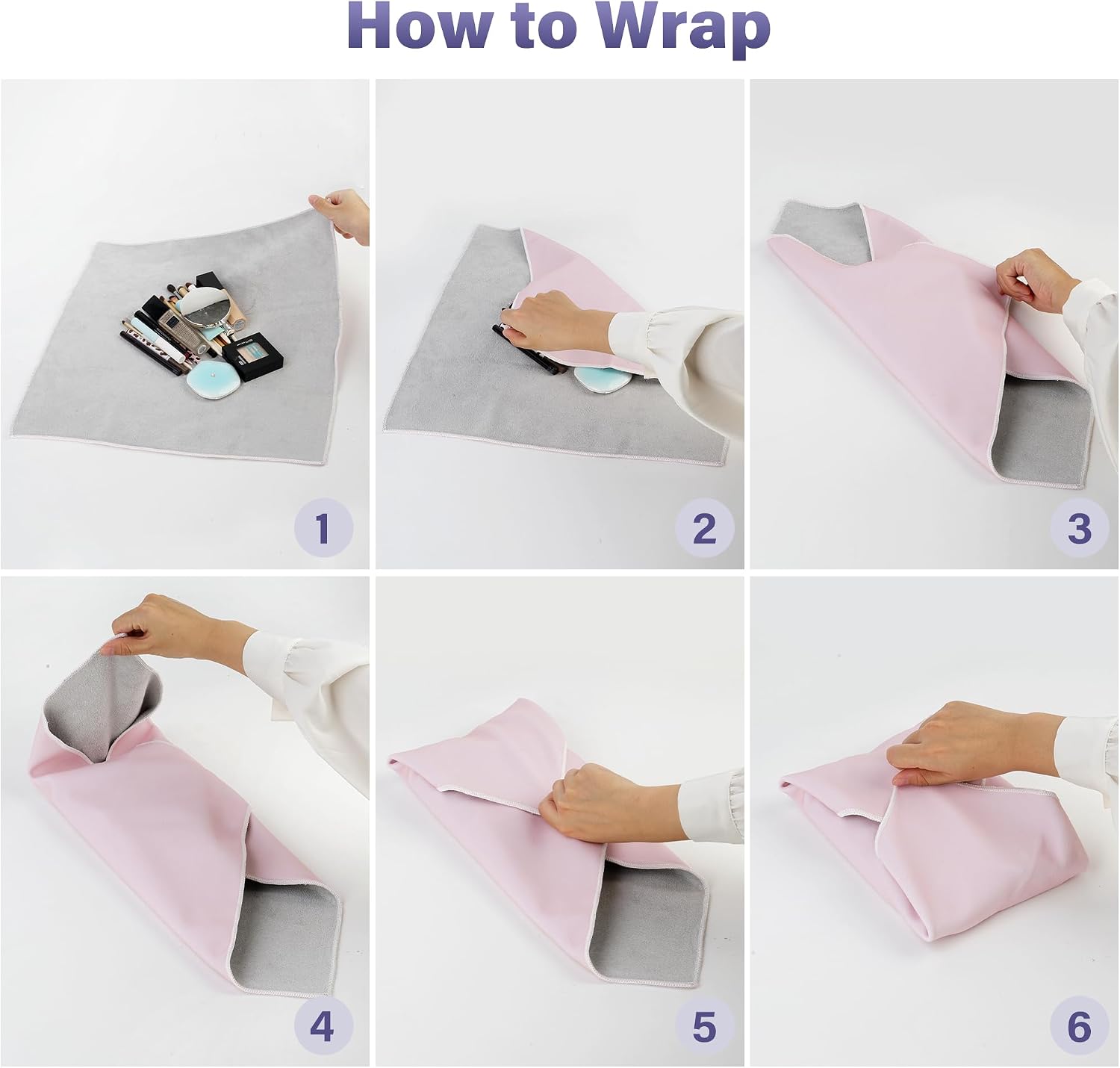 Detalle 2 de Walking Way Magic Cosmetic Pink Bag 35cm self-adhesive protective wrap for cosmetics