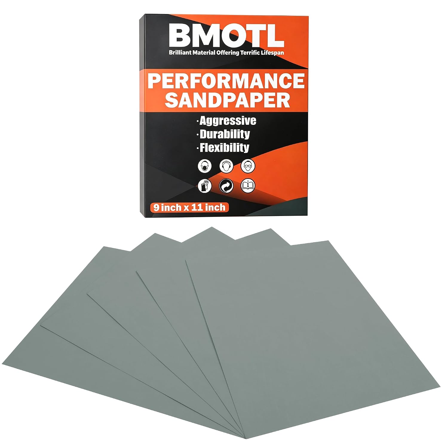 Detalle de BMOTL Wet Sanding Paper 9 x 11-Inch, 2000-Grit Silicon Carbide Sheets