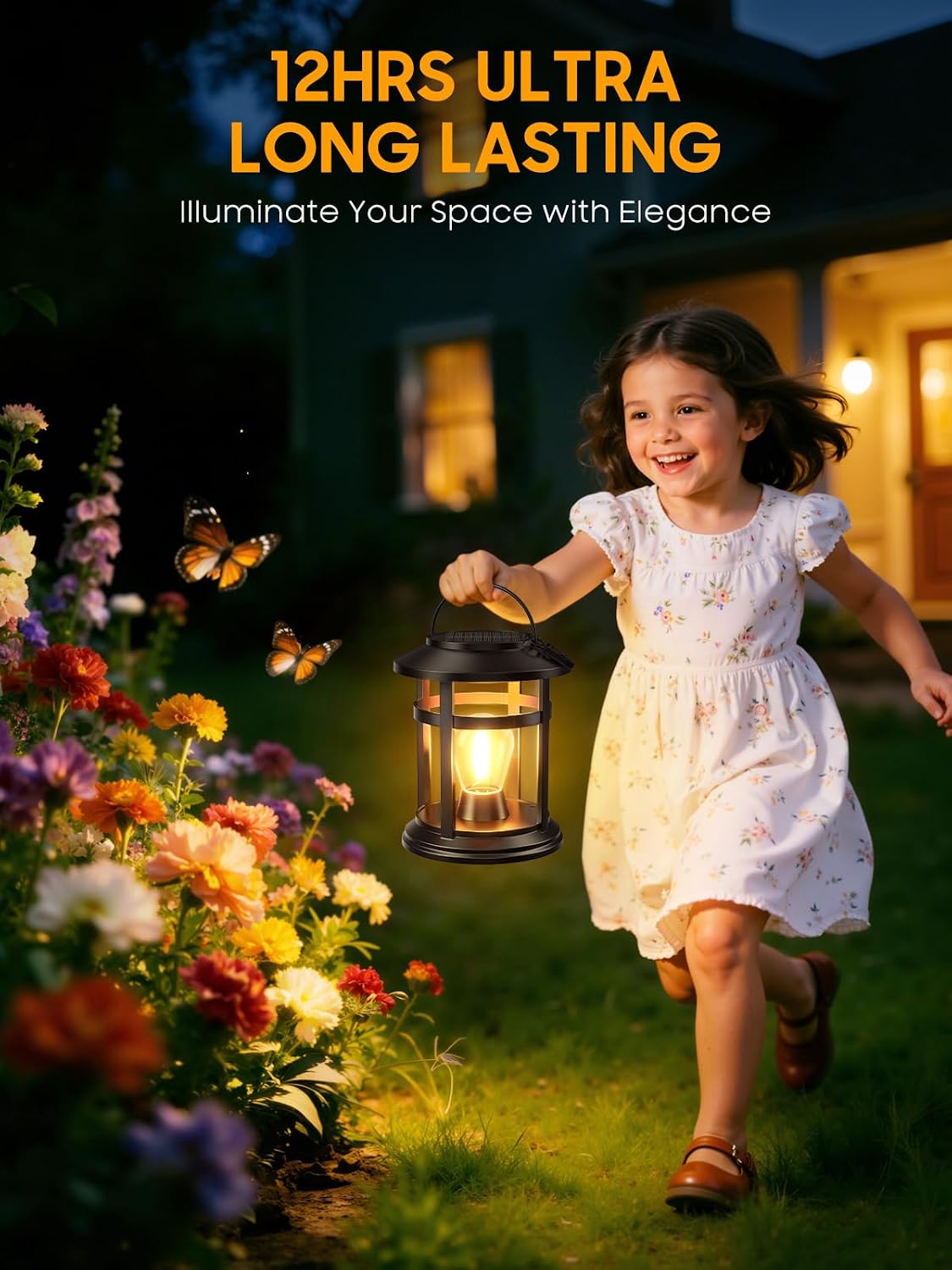 Thumbnail 3 de BONLION TLL048B Solar Lanterns, 2-Pack Warm LED, IP65 Waterproof