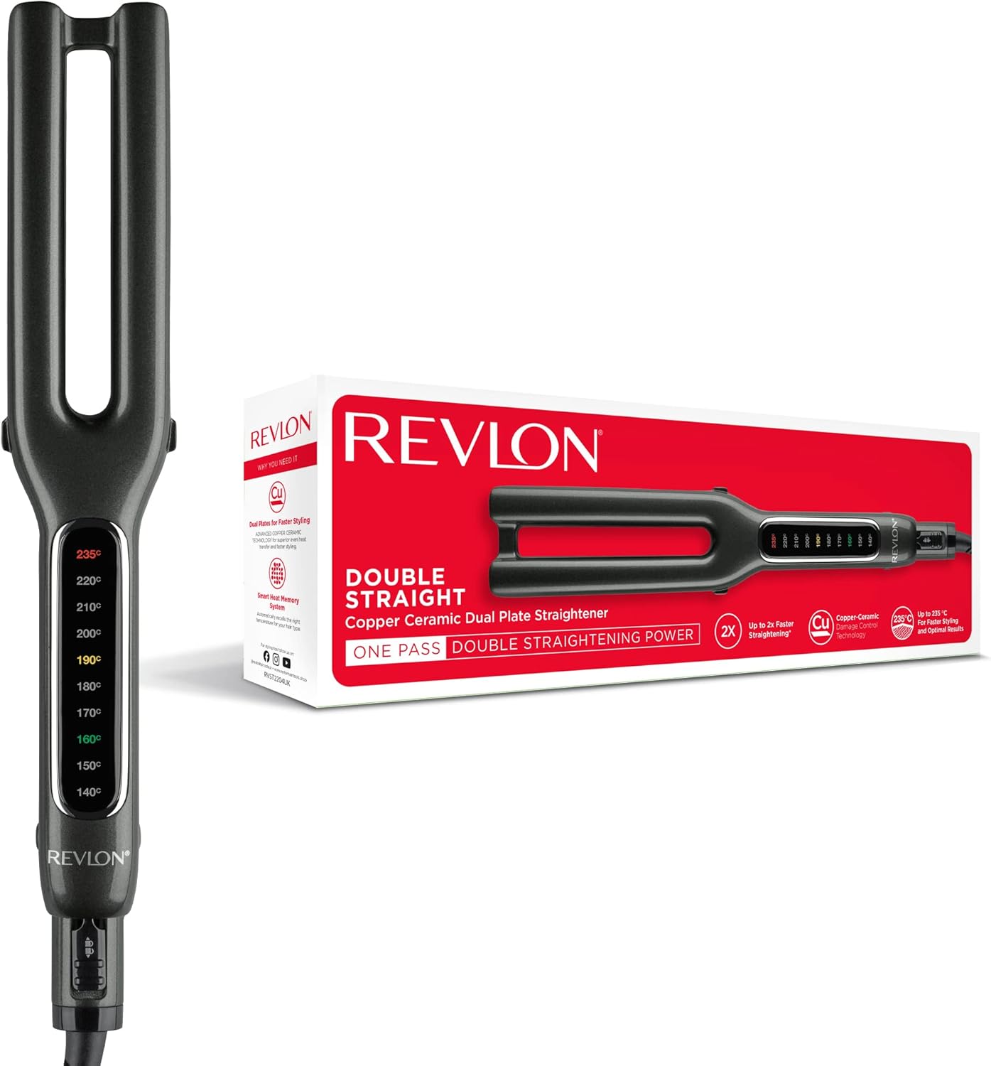 Thumbnail 6 de REVLON SmoothStay 25mm: piastra liscia e lucente con olio di cocco, custodia inclusa