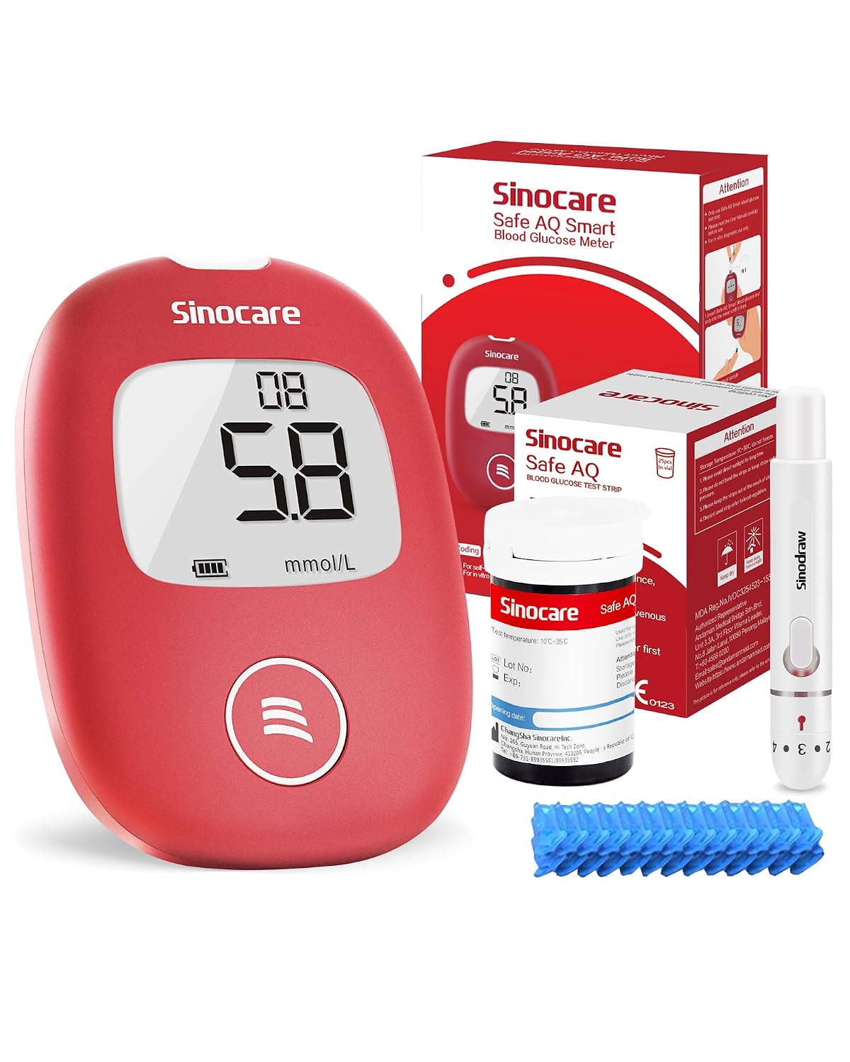 Thumbnail 4 de Sinocare Safe AQ test strips 100