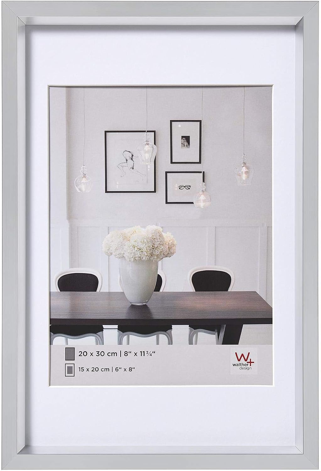 Thumbnail 6 de Walther Design Cadre photo blanc 15 x 20 cm avec passe-partout ES520W