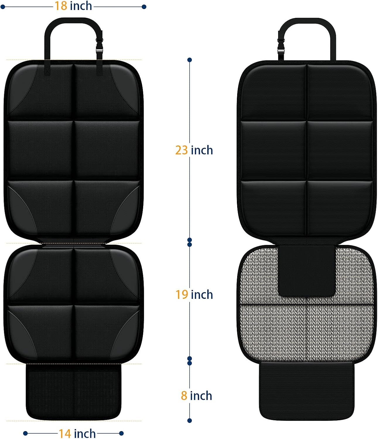 Thumbnail 5 de MHO+All Kindersitzunterlage – 2 Stück ISOFIX-kompatible Sitzunterlage für Textil- und Ledersitze