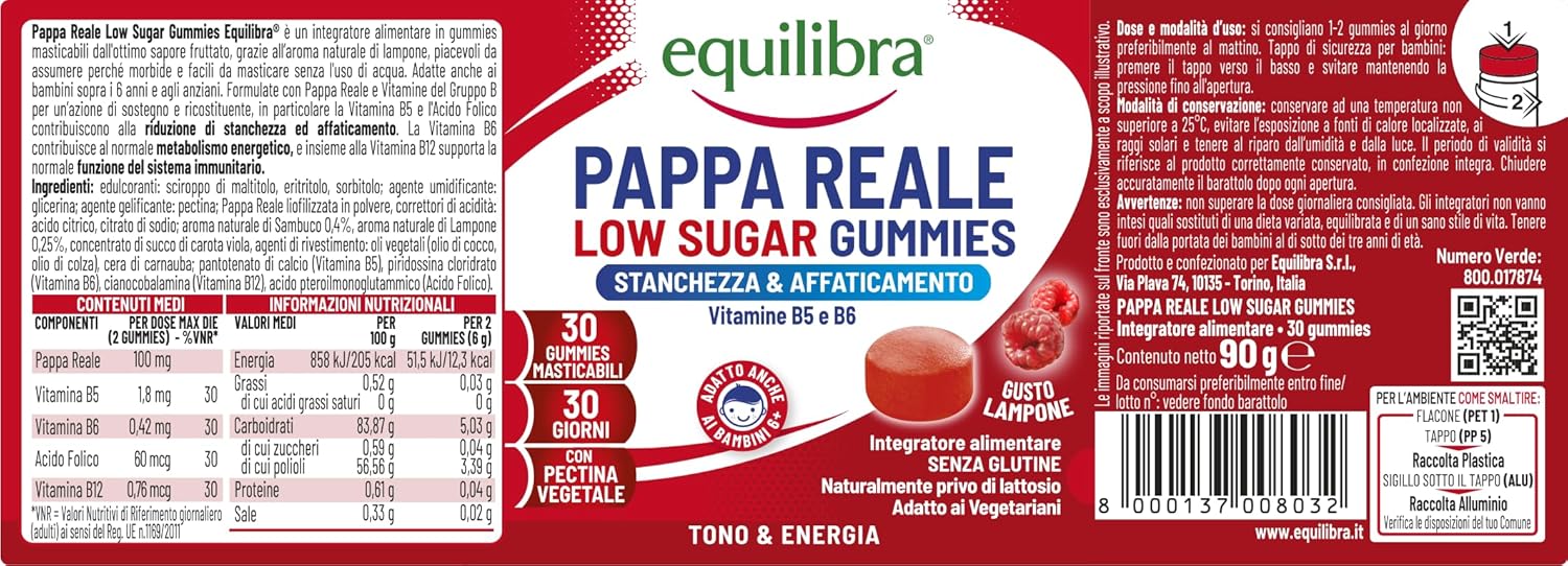 Thumbnail 1 de Equilibra Pappa Reale Gummies 30 pezzi
