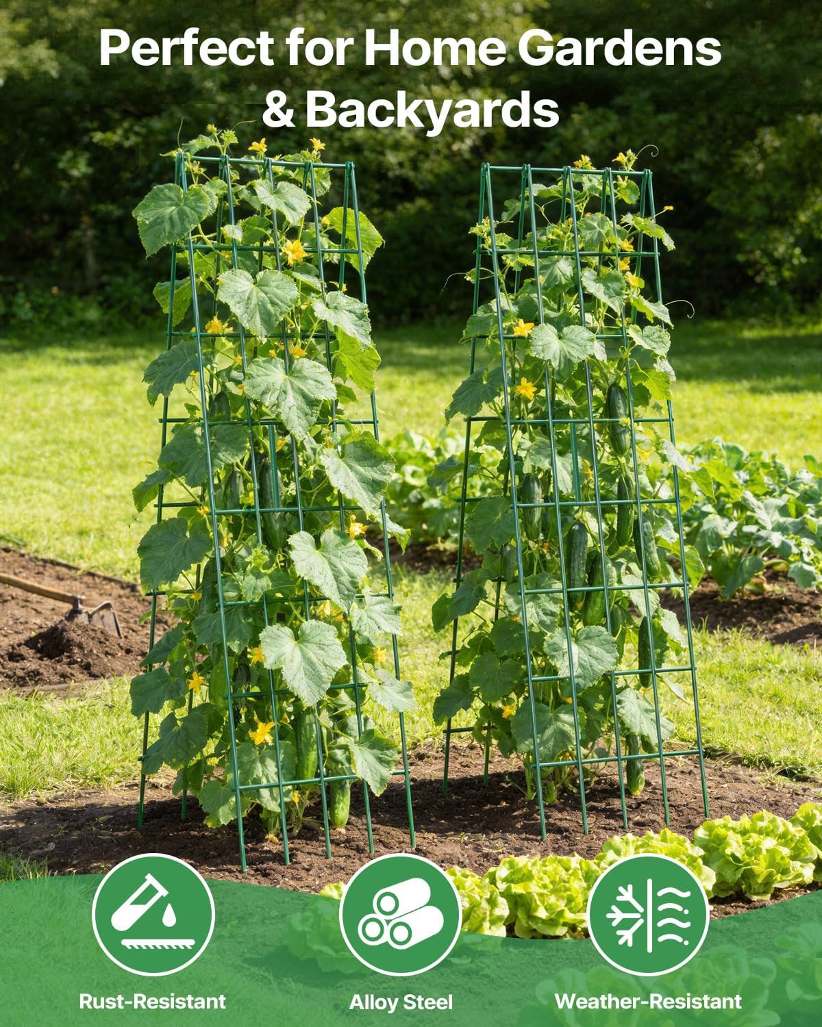 Detalle 2 de Suteck Cucumber Trellis 39.2-Inch A-Frame