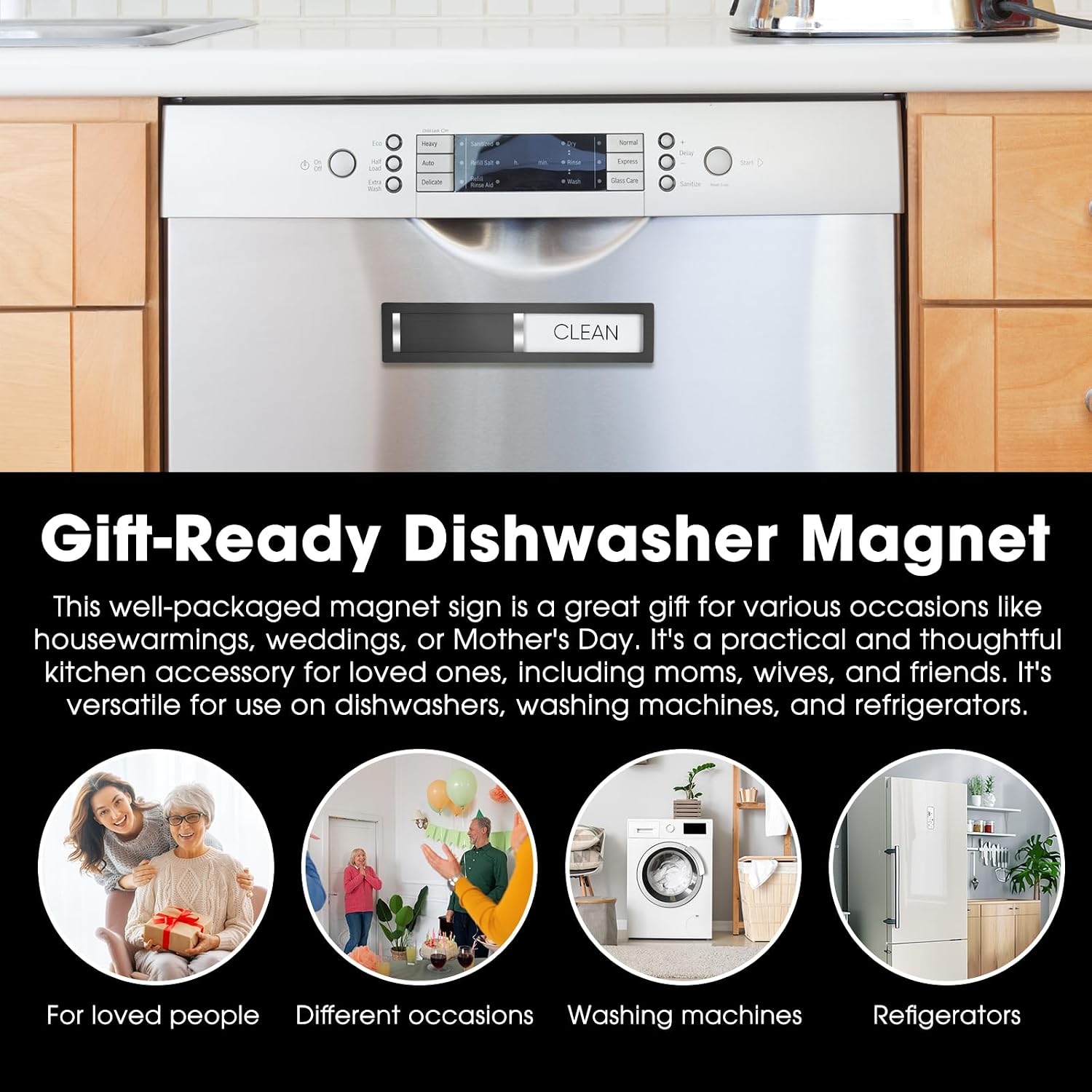 Thumbnail 5 de HYF DESIGN Dishwasher Clean/Dirty Magnet 304