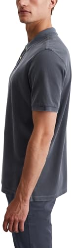 Detalle 2 de Marc O'Polo Poloshirt Herren aus Bio-Baumwolle – Regular Fit, Blau (Total Eclipse), 3XL