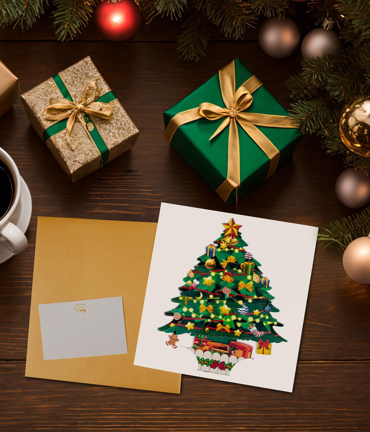 Thumbnail 1 de Magic Ants 3D Pop-Up Christmas Card 🎄