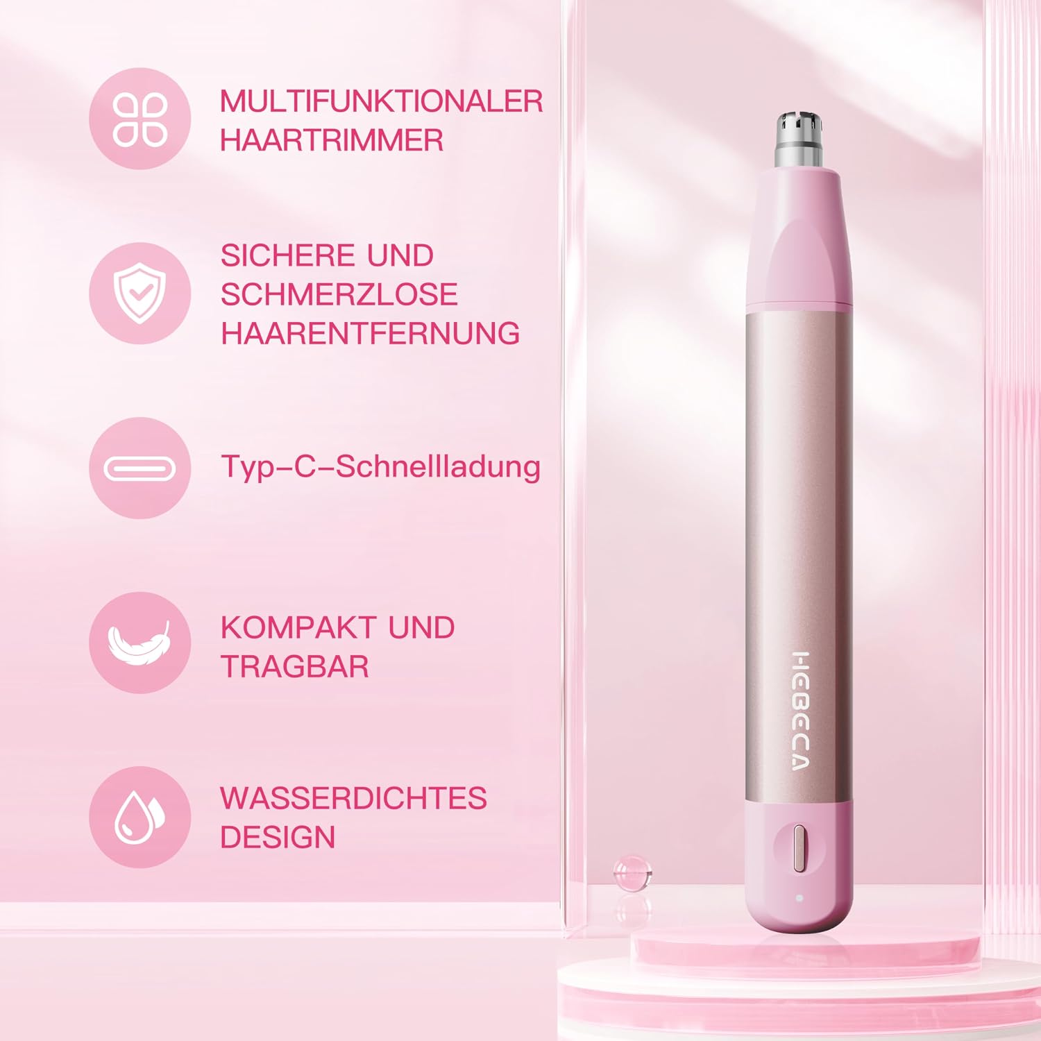Detalle 2 de HEBECA Nasenhaartrimmer Frauen 60 Min