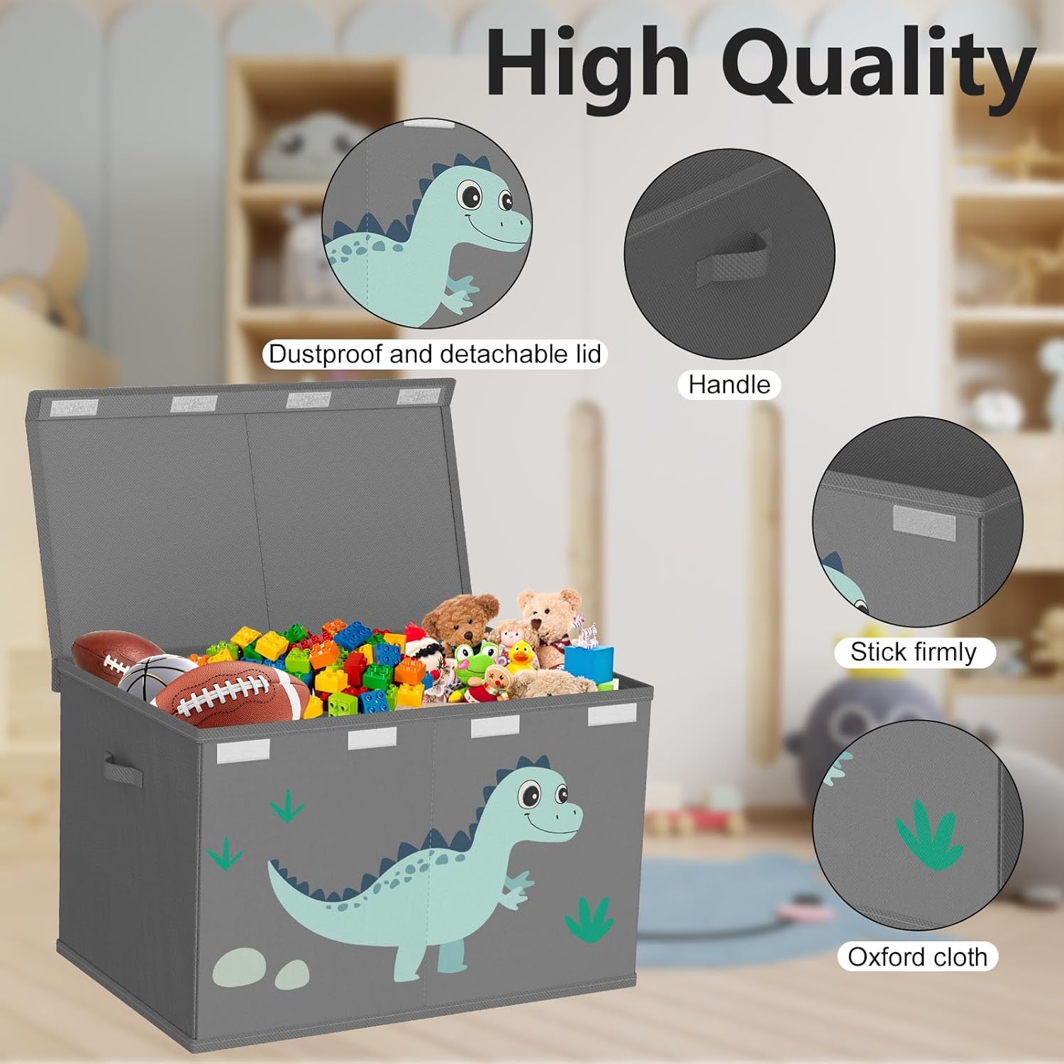 Thumbnail 3 de VERONLY Toy Storage Box 1 large fabric organiser