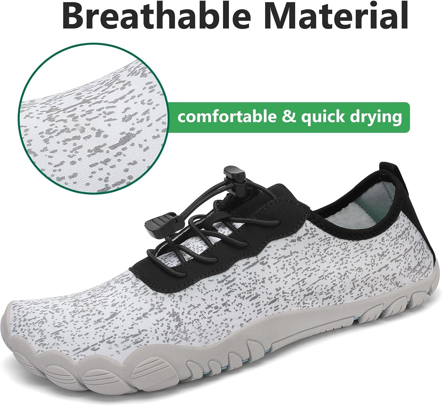 Detalle de SAGUARO Chaussures pour Sport Aquatique avec Semelle Épaisse – Mixte Adulte