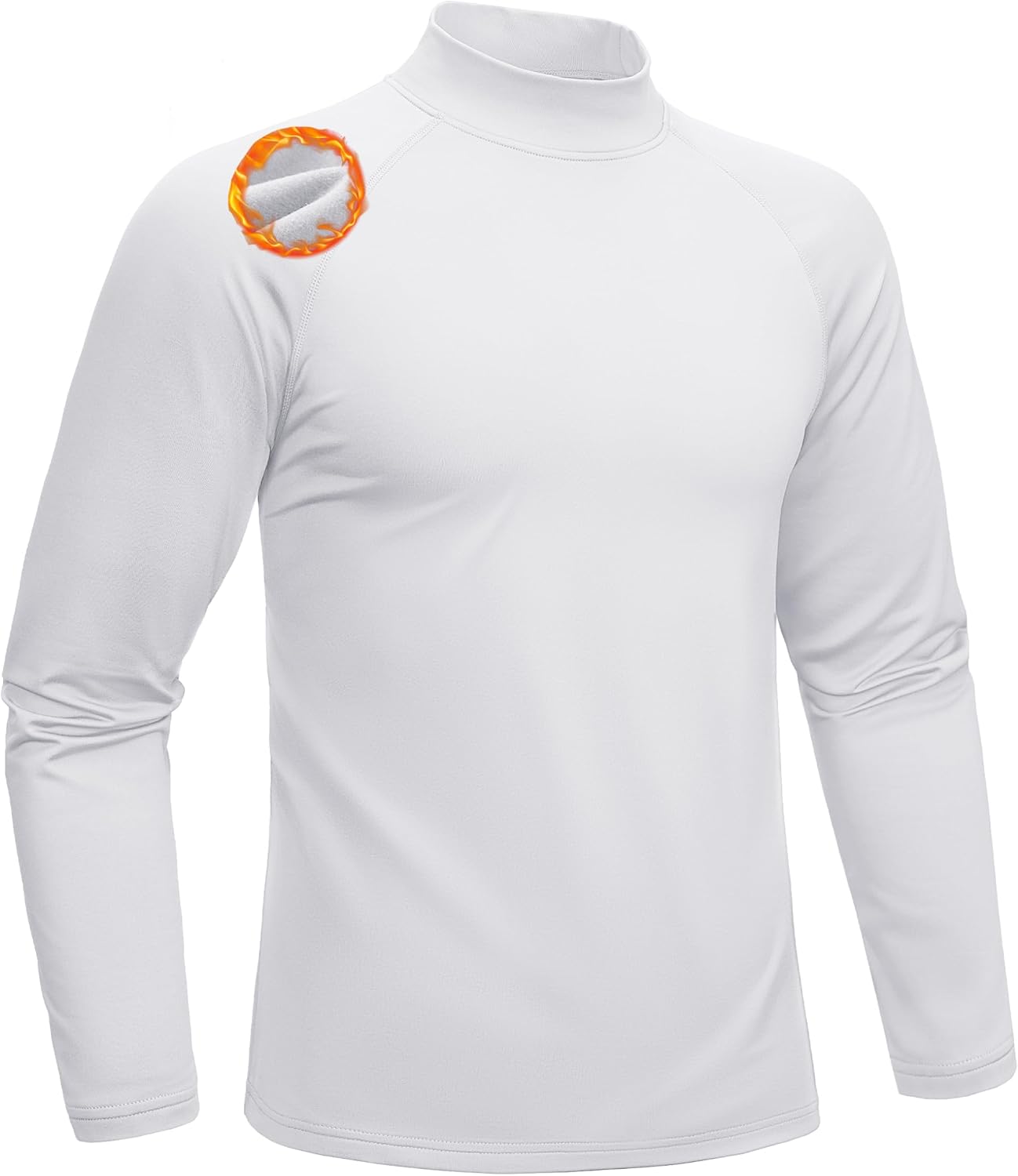 Detalle de MAGCOMSEN Men's Thermal Shirt with Micro-Fleece Lining and Raglan Sleeves