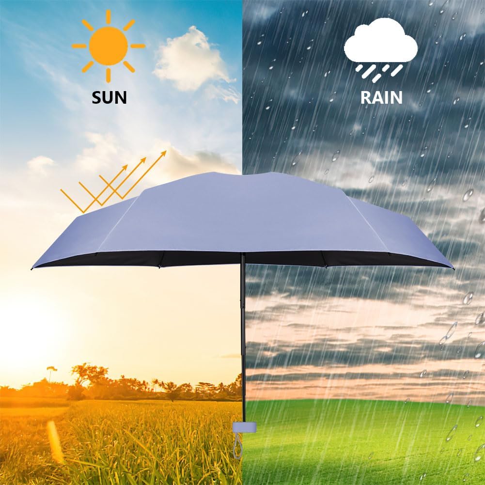 Detalle de Aolso Travel Umbrella - 6 Ribs Mini UV Folding Sun Umbrella