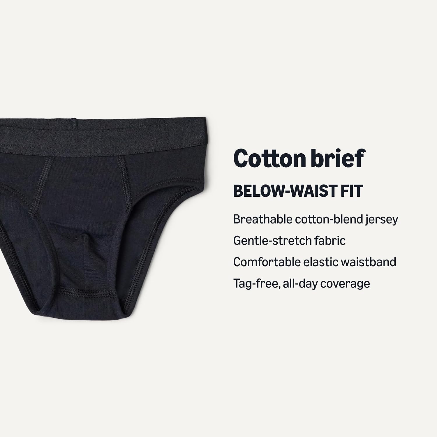 Detalle de Amazon Essentials Boys' Cotton Jersey Brief Underwear, Pack of 10