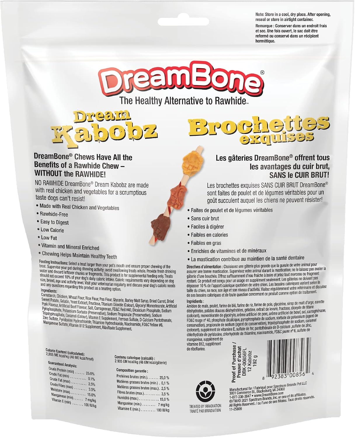Detalle 2 de DreamBone Dog Chews, 12 Count
