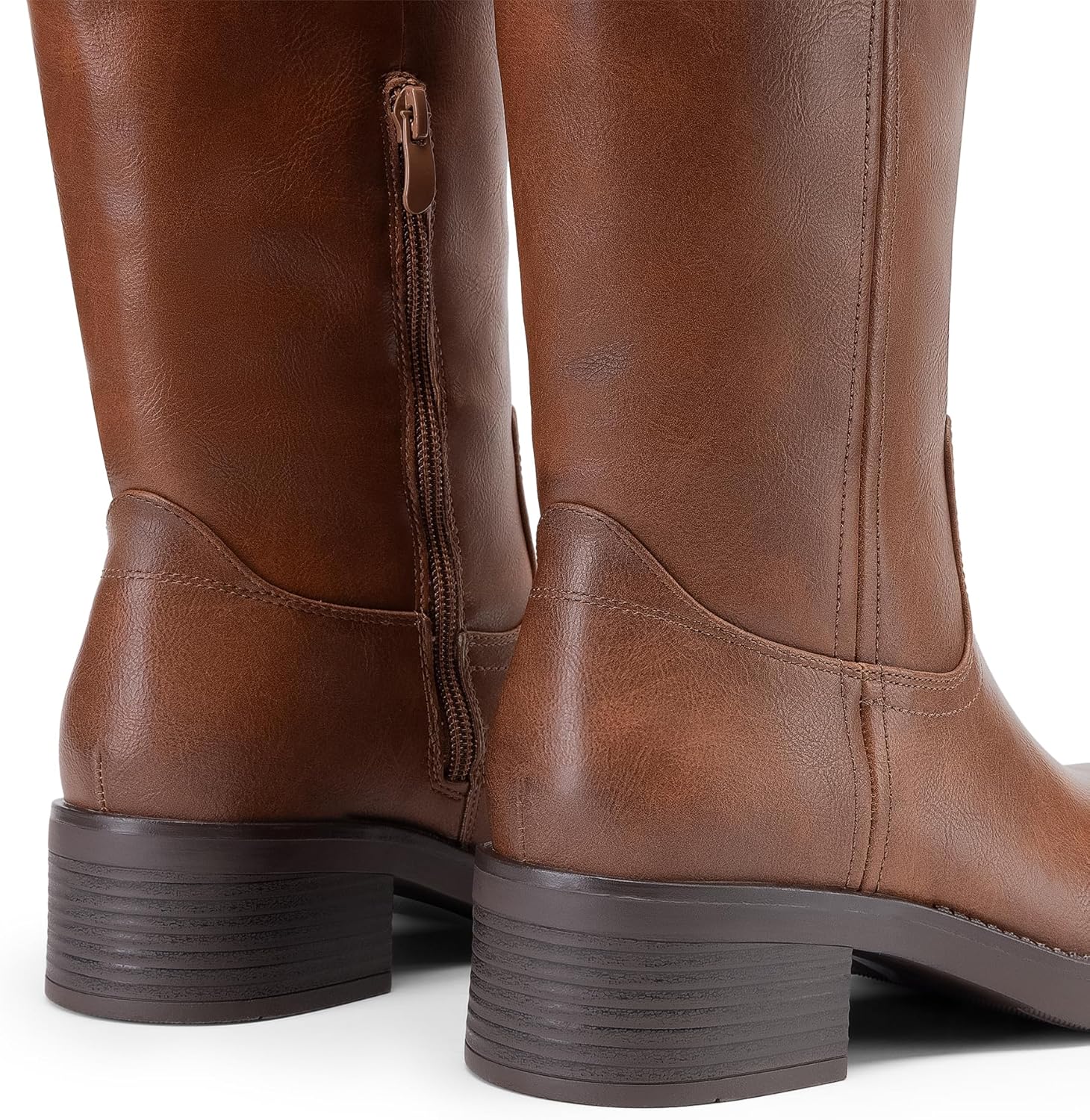 Thumbnail 5 de DREAM PAIRS Women’s Square Toe Platform Chunky Block Heel Knee-High Riding Boots