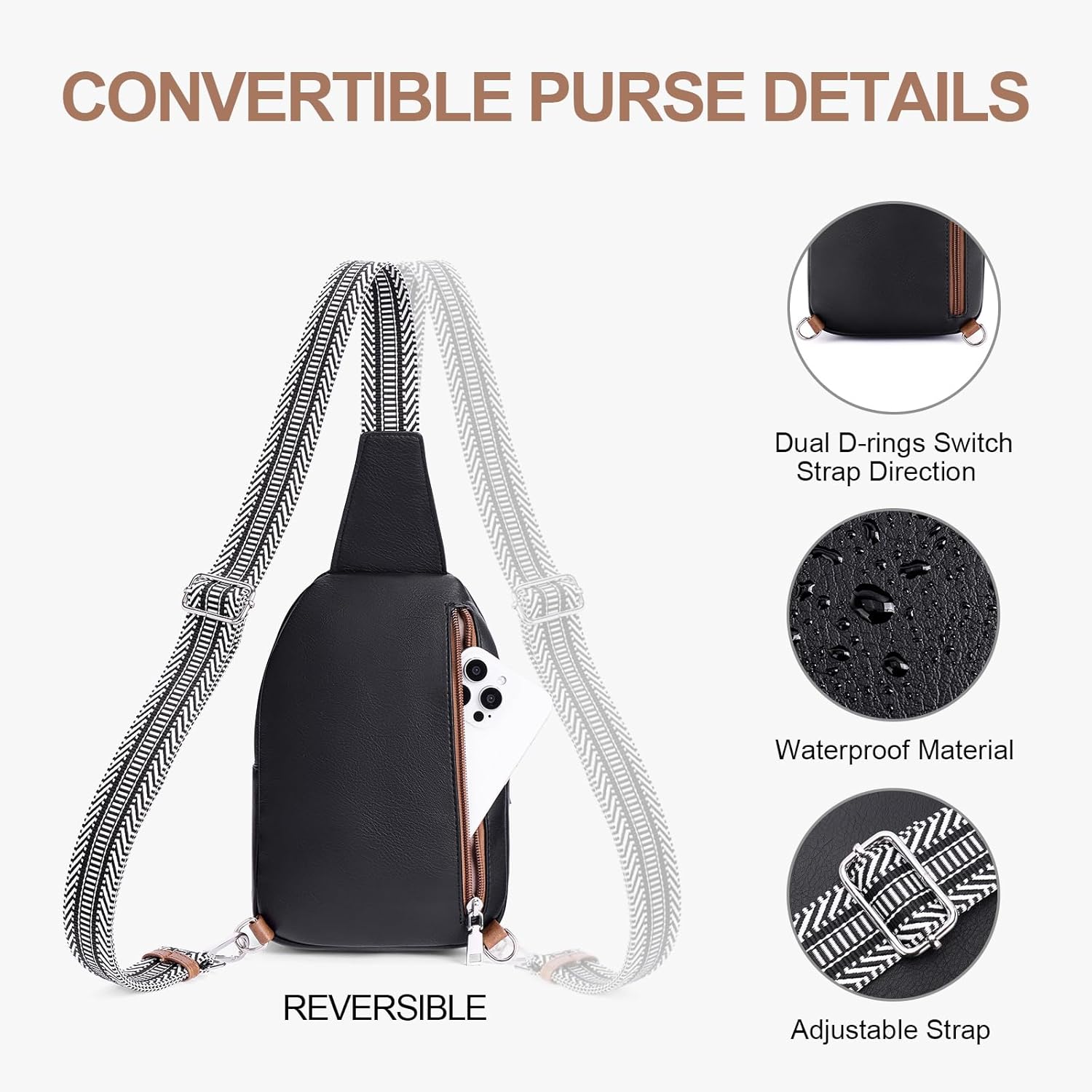 Detalle 1 de Lexiyat anti theft crossbody bag 15cm