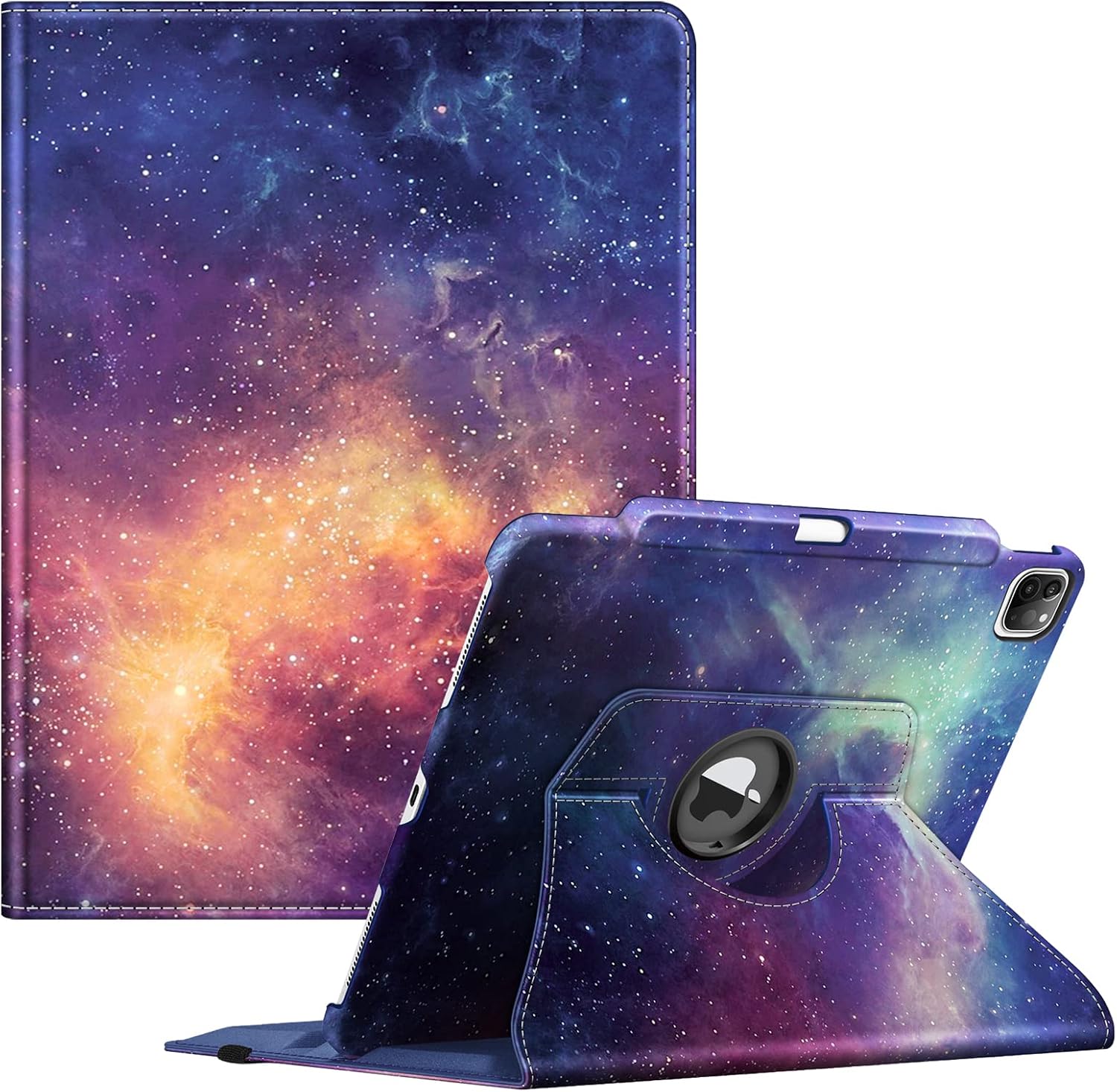 Detalle de Fintie Hülle für iPad Pro 12.9 Zoll 6. Generation (2022) – incl. Stifthalter, 360° Drehschale und Auto Schlaf/Wach