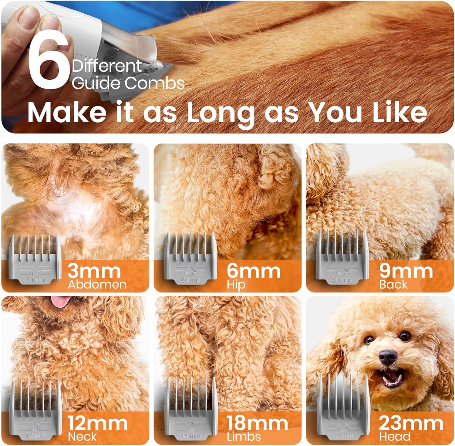 Detalle de oneisall Dog Grooming Vacuum 1.5L Dust Cup