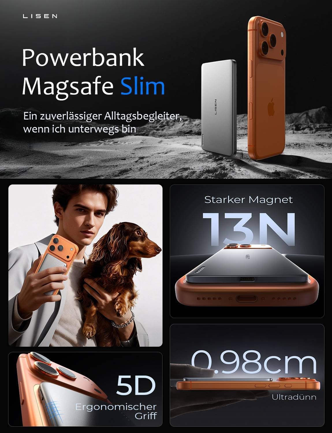 Thumbnail 1 de LISEN MagSafe Slim Powerbank 5000mAh