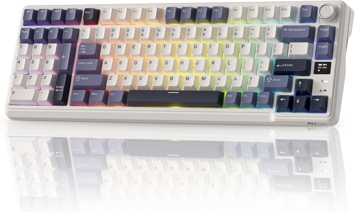 Detalle de RK ROYAL KLUDGE L98 Wireless Mechanical Keyboard with Left-Side Numpad