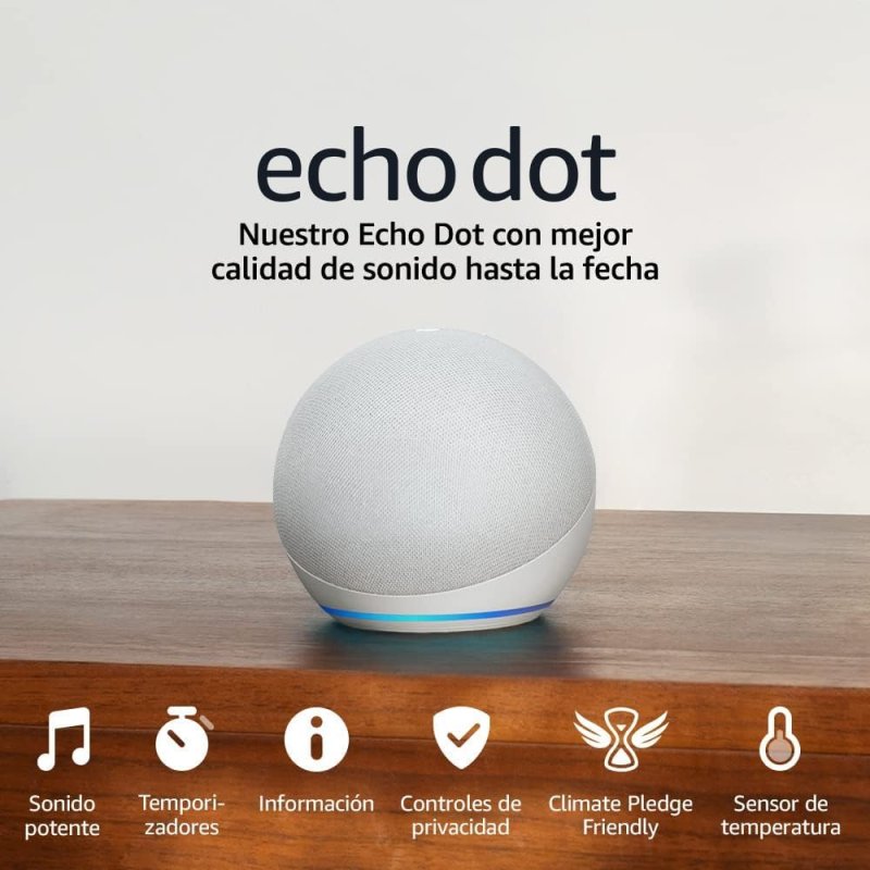Thumbnail 3 de Amazon Echo Dot (5.ª Generación, 2022) – Altavoz inteligente compacto con Alexa en blanco