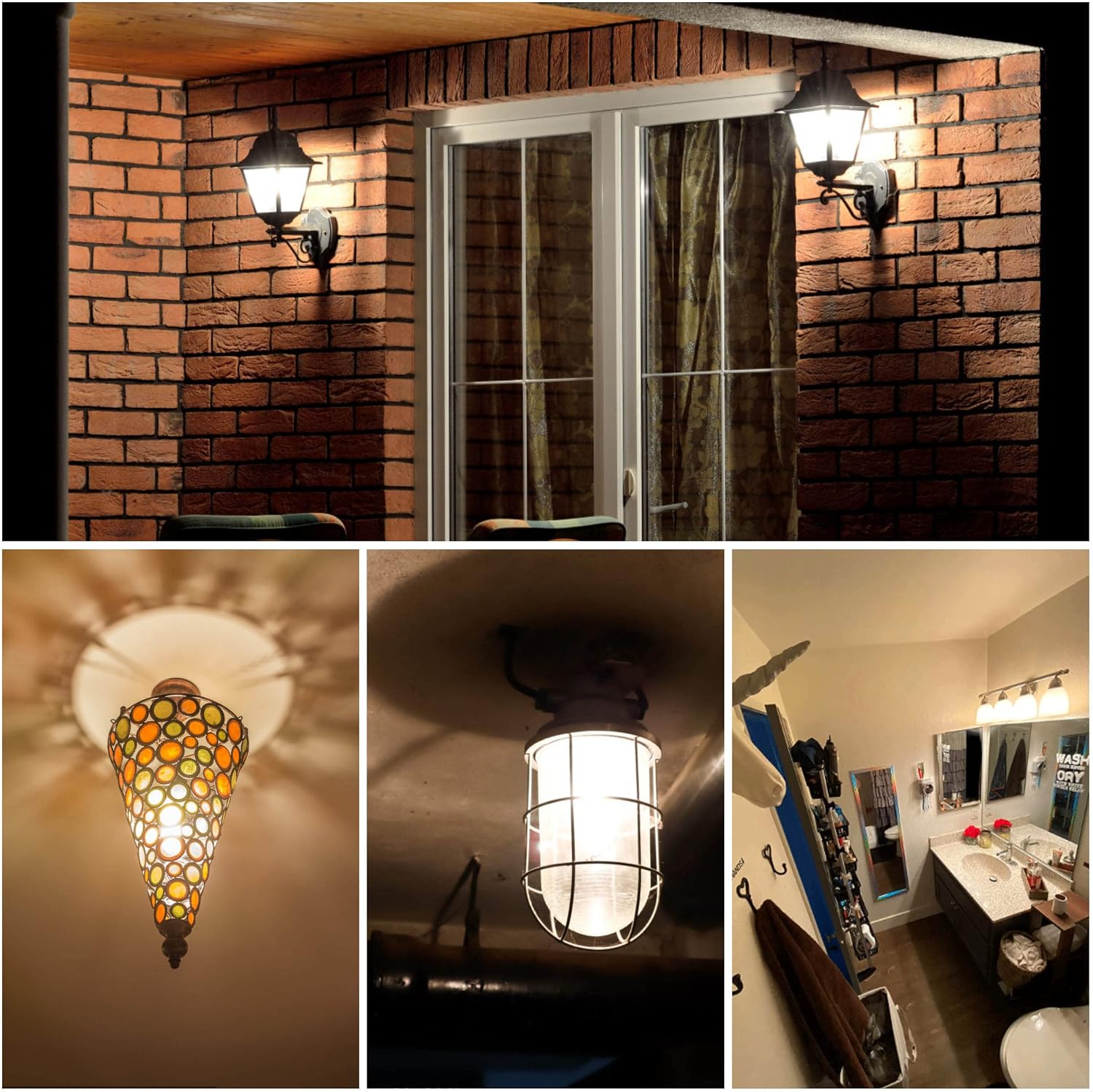 Detalle de ALIDE E2612 E26 LED Corn Bulbs, 12W, 1,200 Lumens, 2700K, 4-Pack