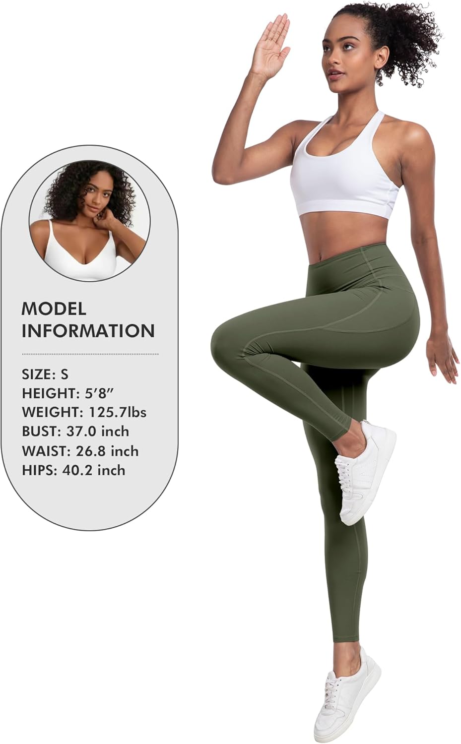 Thumbnail 5 de LZYVOO Women's Yoga Leggings with Pockets, 6-Pack