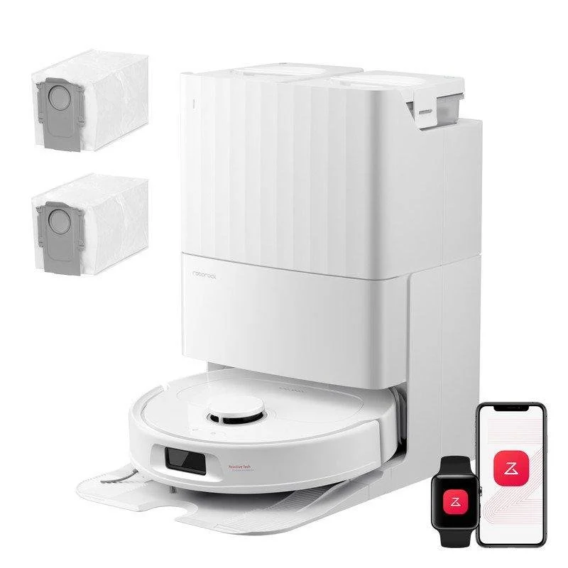 Detalle de Roborock Qrevo S Pro Base multifunción: aspirador, fregasuelos y estación de autovaciado