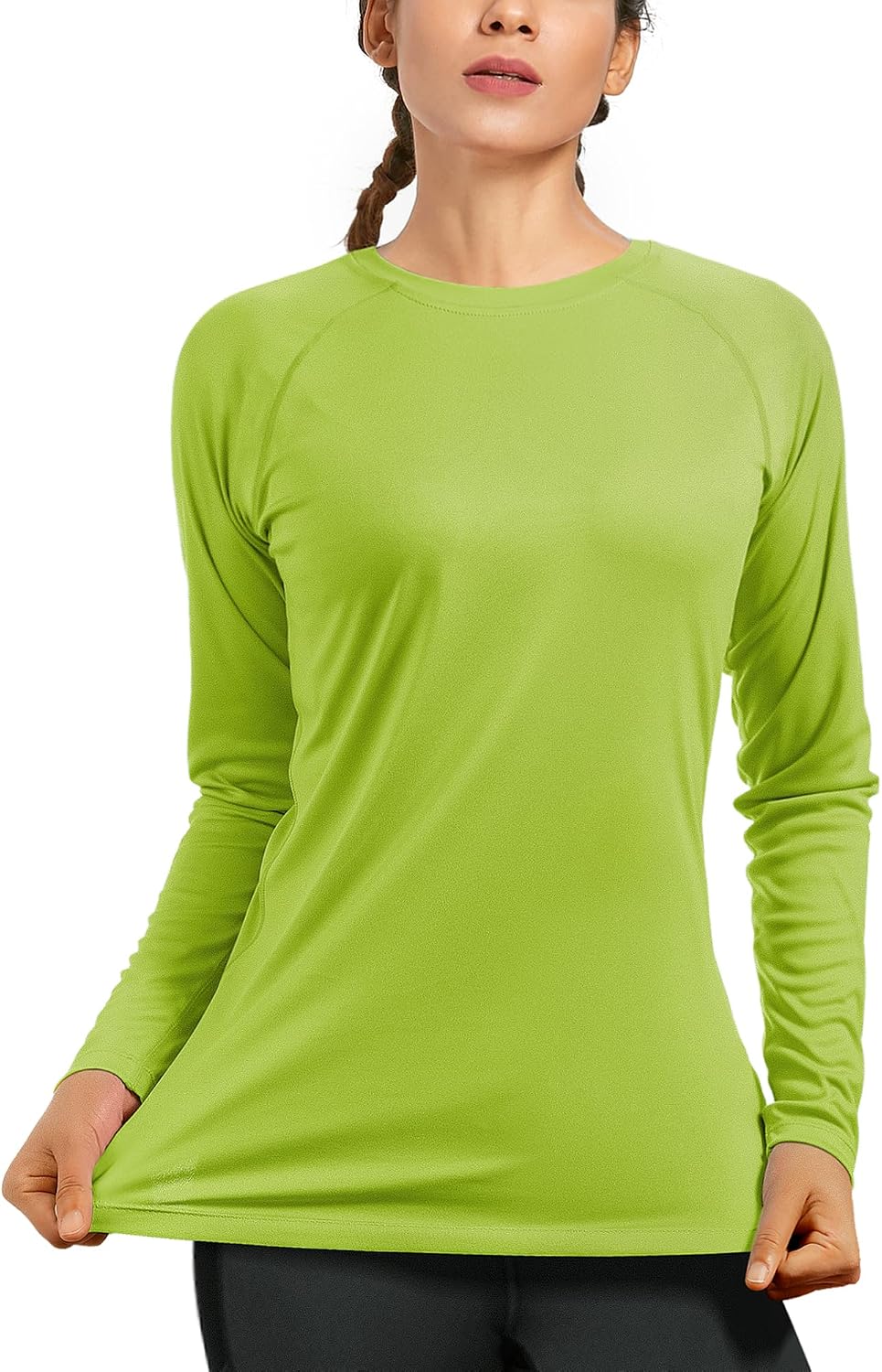 Detalle de isnowood Women's UPF 50+ Long-Sleeve Sun Protection Rash Guard Shirt